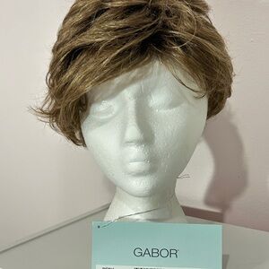NEW Gabor Layered Wavy Synthetic Wig Chestnut Mist Classic Cap Personal Fit Med.